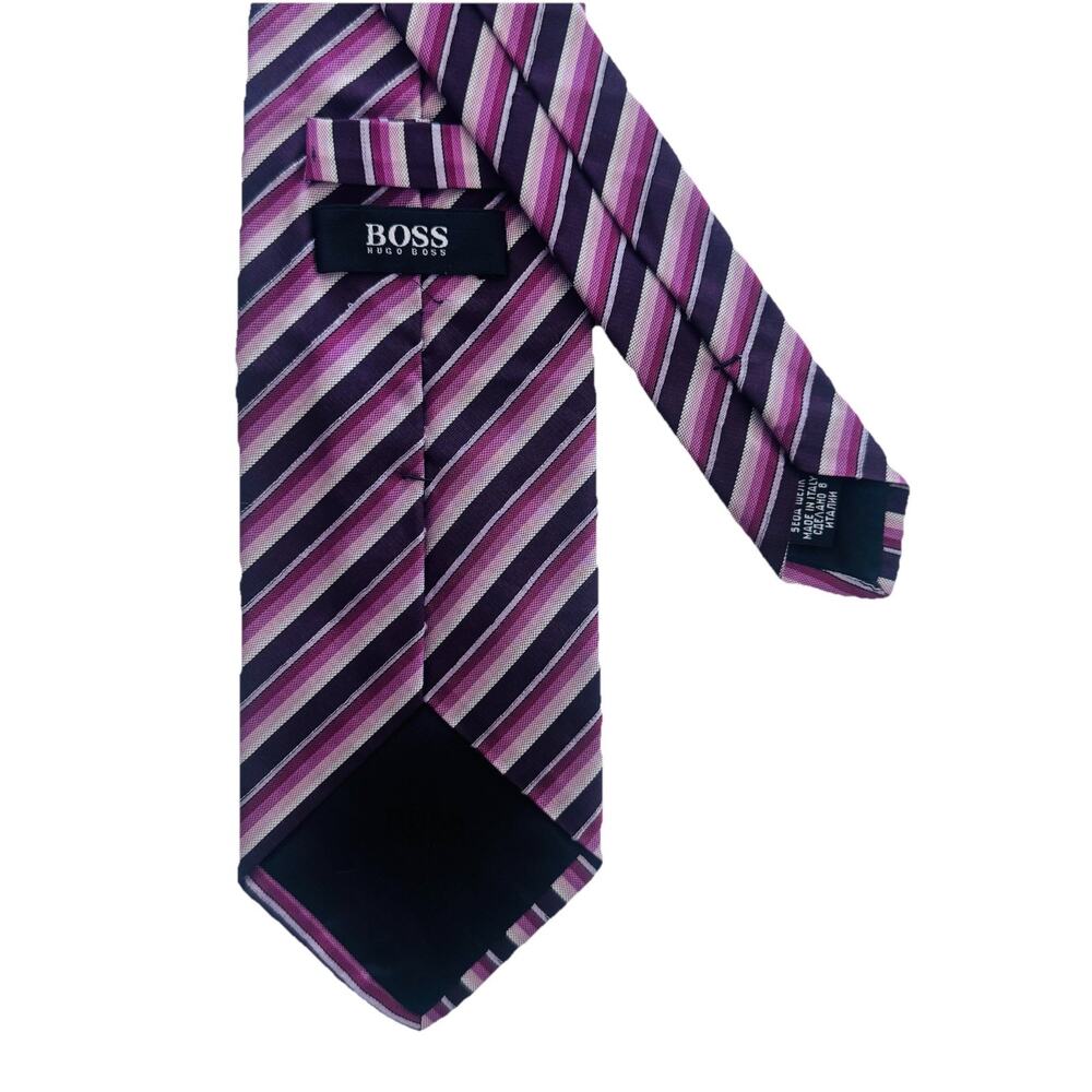 Hugo Boss Striped Men’s Silk Neck Tie 3.75 x 58 Classic Preppy